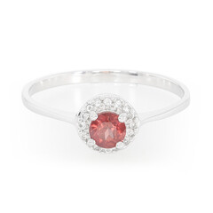 Bague en argent et Grenat de Malaya