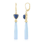 Pendientes en plata con Calcedonia azul (KM by Juwelo)