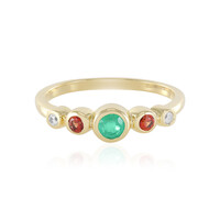 Anello in argento con Smeraldo Russo