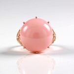 Bague en argent et Opale rose (Ornaments by de Melo)