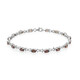 Zilveren armband met rode zirkonen