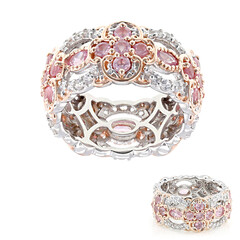 Pinkfarbener Spinell-Silberring