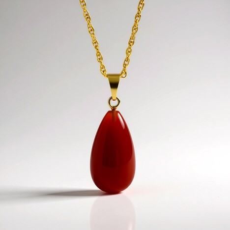 Collana in argento con Corniola (CUSTODANA)