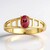 Anello in oro con Pezzottaite