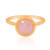 Pinkfarbene Jade-Silberring
