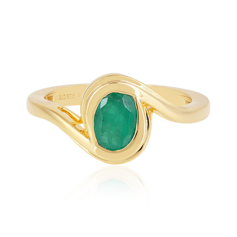 Brasilianischer Smaragd-Silberring