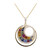 Gouden halsketting met saffieren (CIRARI)