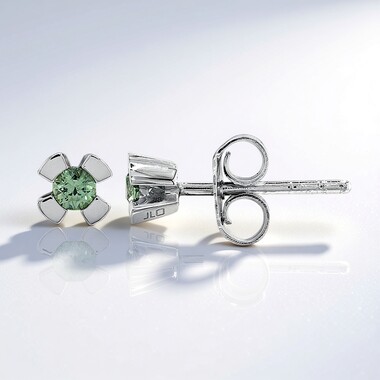 Madagaskar-Demantoid-Silberohrringe (John Ferry)
