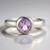 Anello in argento con Ametista Rose de France (MONOSONO COLLECTION)