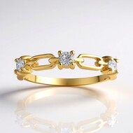 Gouden ring met Diamanten SI1 (G) (Annette)