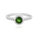 Anello in argento con Diopside Russo