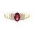 Gouden ring met een roze toermalijn (Adela Gold)