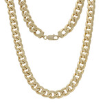 Silber-Panzerkette - 53,9 g - 50 cm - vergoldet