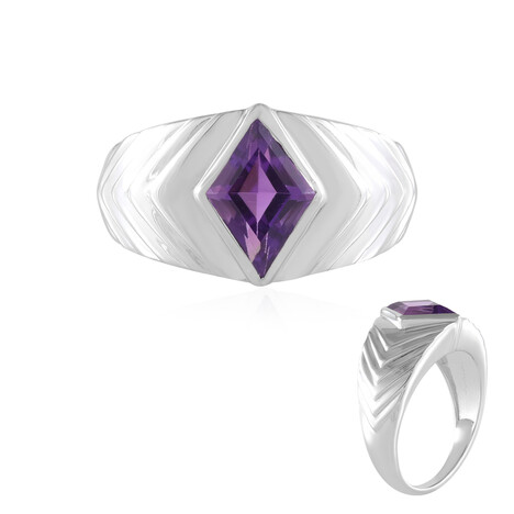 Anello in argento con Ametista Siberiana (de Melo Essence)