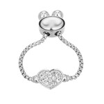 Weißer Topas-Silberring (M de Luca)