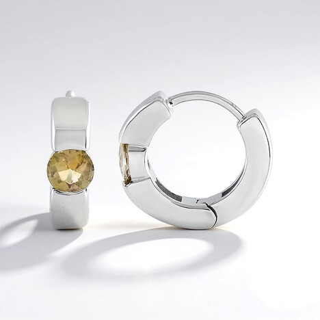 Orecchini in argento con Tanzanite Gialla (non riscaldata)