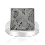 Anello in argento con Meteoriti di Aletai