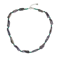 Collier en argent et Perle de Keshi mystique (TPC)