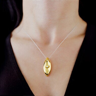 Colgante en plata con Diamante I1 (G) (Annette)