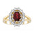 Anello in oro con Rubellite Brasiliana AAA