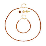 Hessonite Garnet Silver Set