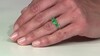 Anillo en plata con Ágata verde