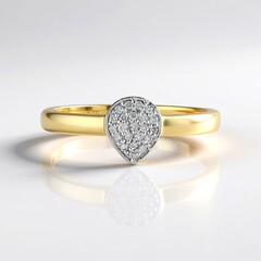 Anello in oro con Diamante SI2 (H) (de Melo Gold)