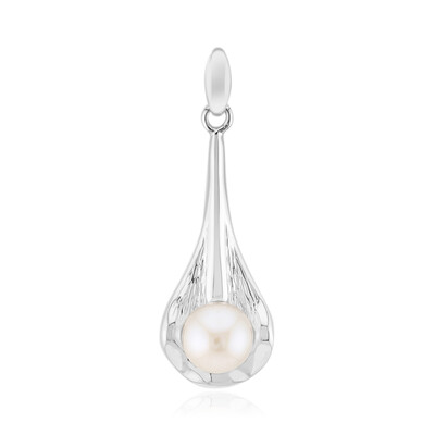 Ciondolo in argento con Perla d'Acqua Dolce Bianca (Michelle Albala)