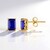 Orecchini in argento con Spinello Cobalto (Gems en Vogue)