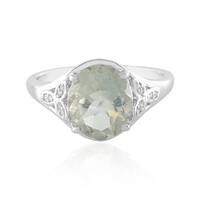 Anello in argento con Ametista Verde