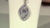 Pendentif en argent et Tanzanite