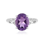 Bague en argent et Améthyste