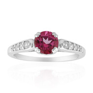 Bague en argent et Topaze rose