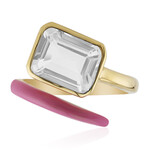 Anello in argento con Topazio Bianco