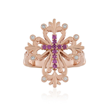 Rhodolith-Silberring (Dallas Prince Designs)