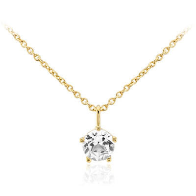 Collier en argent et Topaze blanche