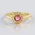 Anello in argento con Tormalina Rosa
