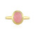 Pinkfarbener Opal-Silberring