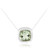 Collar en plata con Amatista verde (MONOSONO COLLECTION)