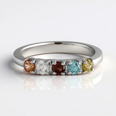 Yellow Zircon Silver Ring