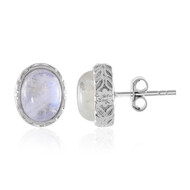 Pendientes en plata con Piedra de Luna arcoíris
