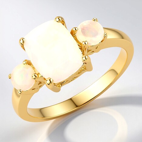 Anello in argento con Opale di Welo