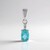 Ciondolo in argento con Apatite Blu