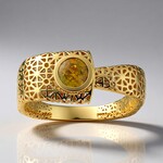Anello in oro con Sfene (Ornaments by de Melo)