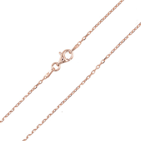925er Silber-Ankerkette - 2,61 g - 60 cm - rosévergoldet