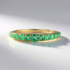 Anello in oro con Smeraldo Russo