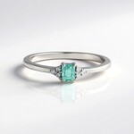Anello in argento con Smeraldo Color Paraiba