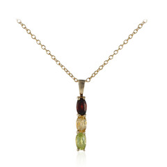 Garnet Silver Necklace