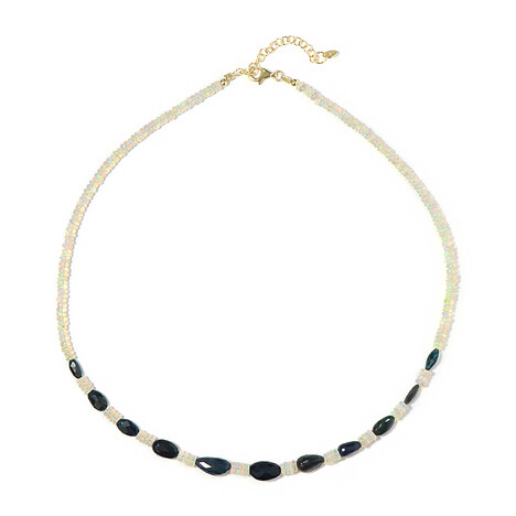 Zilveren halsketting met Mezezo opalen