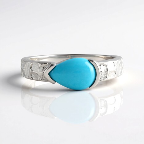 Anello in argento con Turchese Sleeping Beauty (Faszination Türkis)